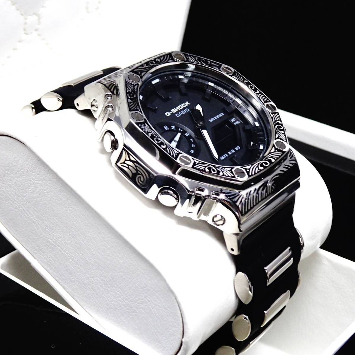 〓New〓mod Casioak〓G-Shock custom watch with main body GA2100 Stainless steel