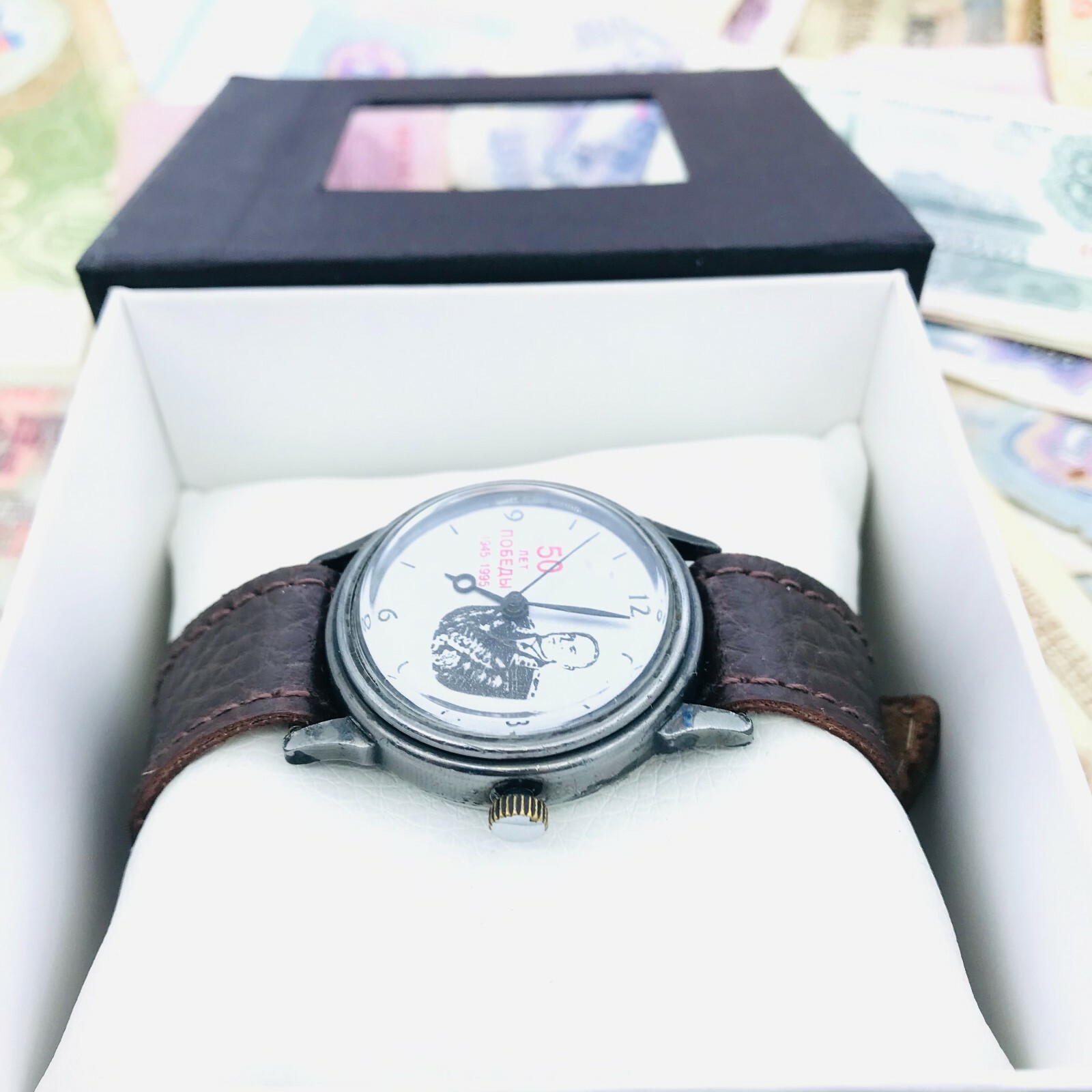 🎖 Rare Raketa 50 years WW2 Commander Zhukov 🎖 Wristwatch USSR Soviet Watch 🛠