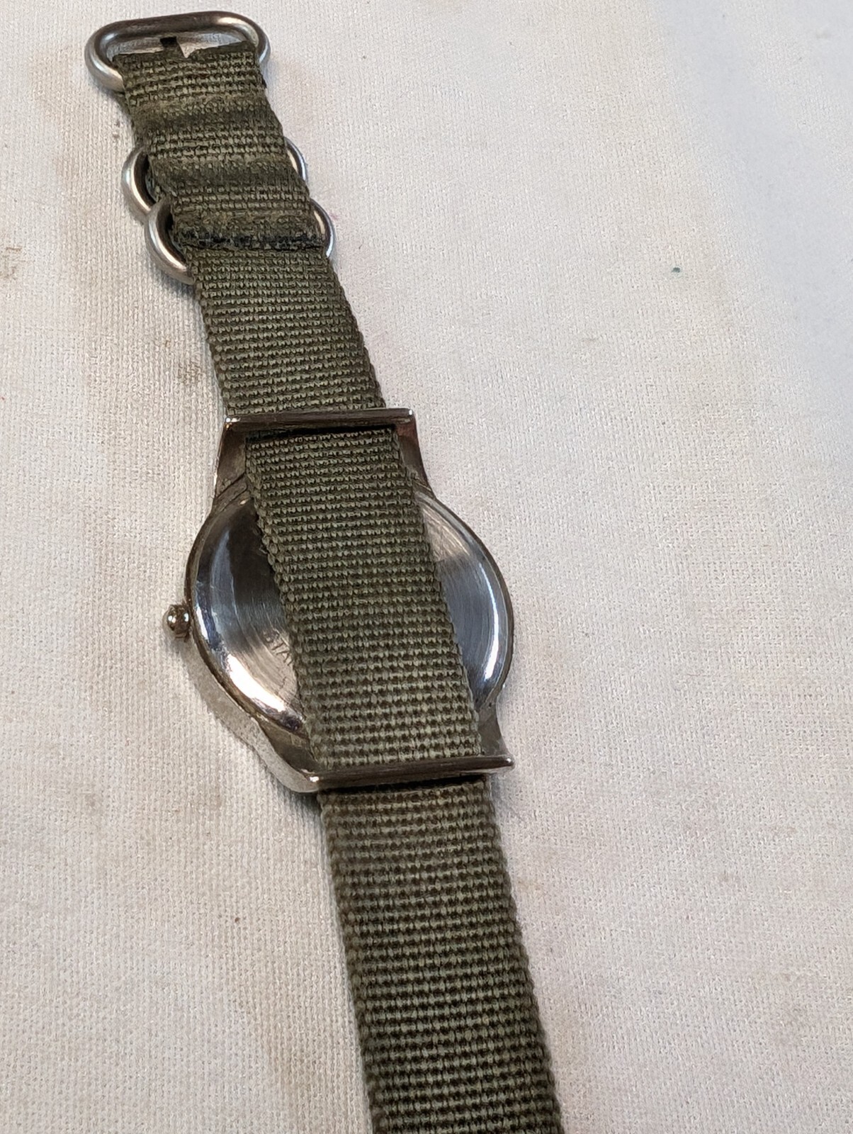 Gold And Bronze Tone Dial On One Piece Strap – Fashion Field Watch With New Batt