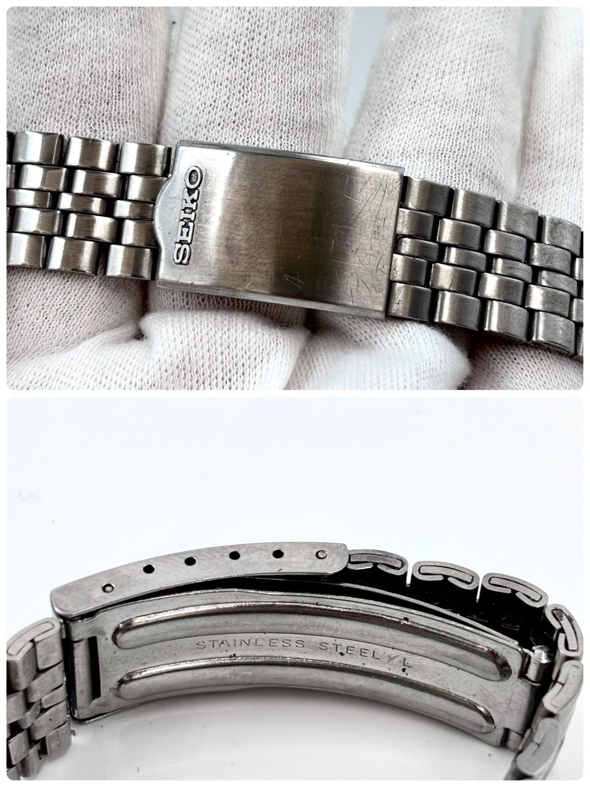 SEIKO Silver Wave Z Diver Style Quartz Watch Silver Dial 1970’s Used Japan