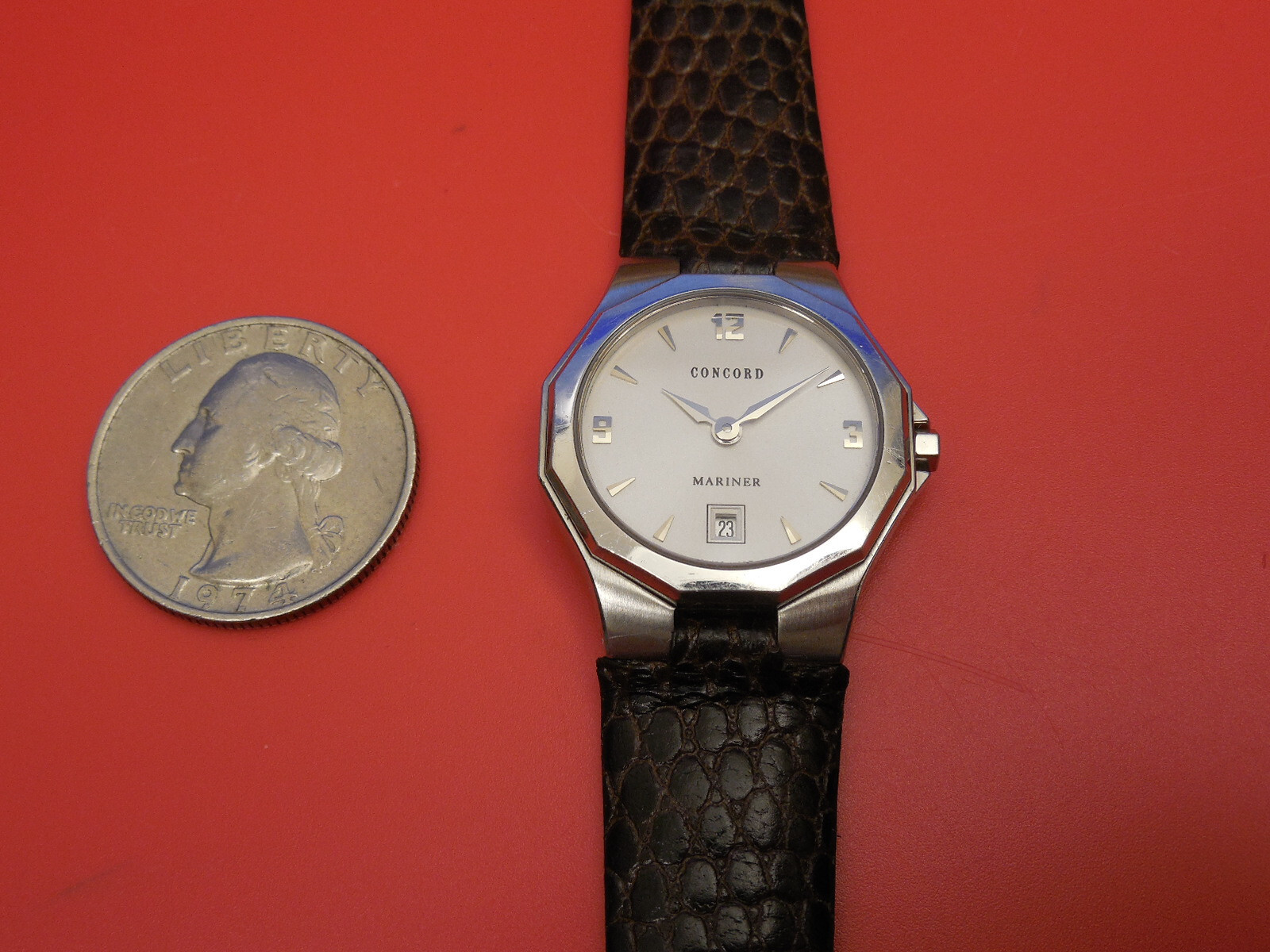 GENUINE CONCORD SOLID STAINLESS STEEL MARINER 26MM LAIDES UPDATE CURRENT MODEL