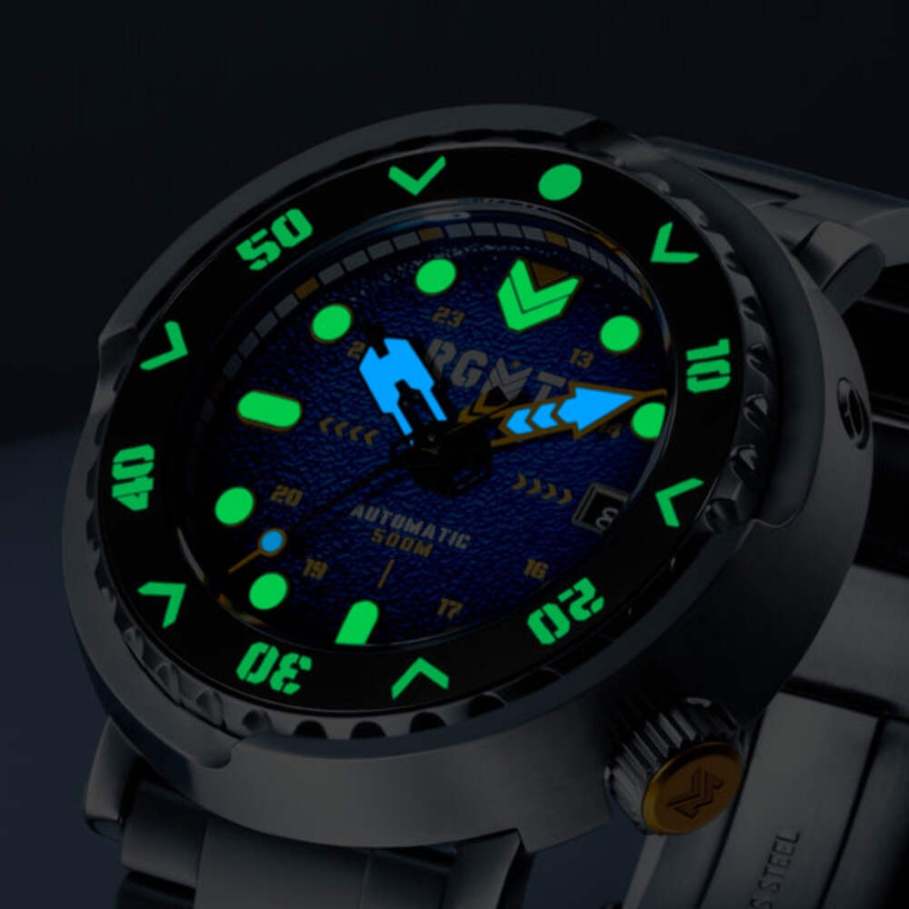 Zumwalt Automatic Blue Dial / Stainless Steel Bracelet Blue Dial Wristwatch RG-8