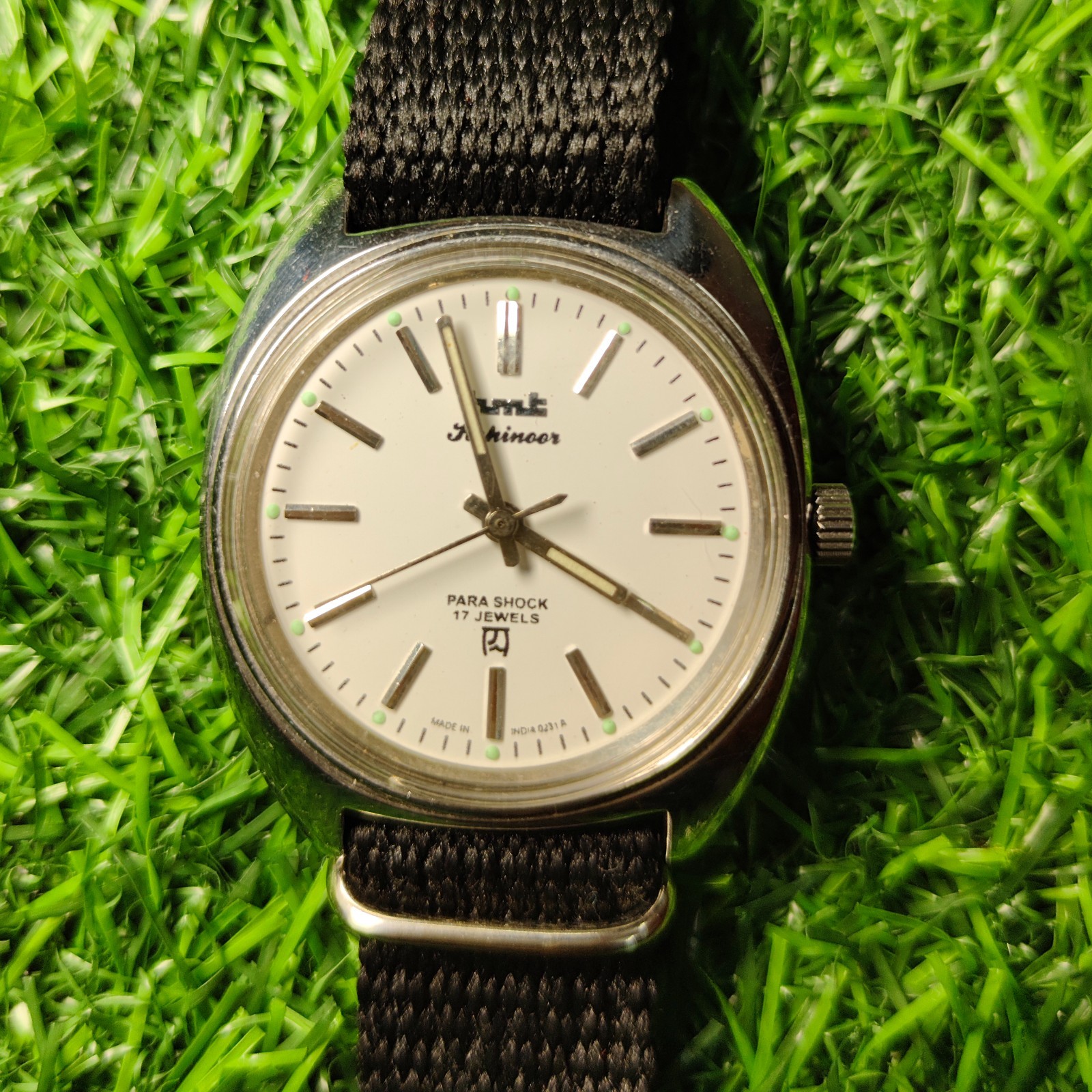 Vintage HMT Kohinoor 38mm White Dial Hand-Winding Mechanical Watch Refurbished