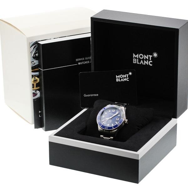 MONTBLANC 1858 ICED SEA 129369 42mm SS Blue #C19705