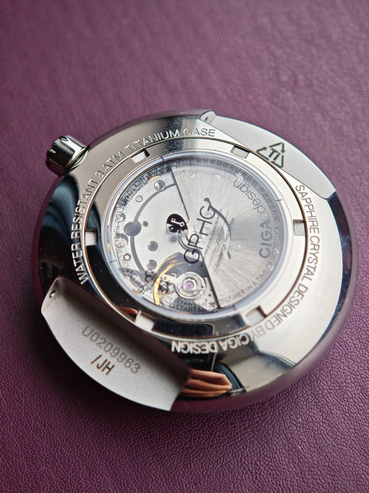 (TITANIUM) CIGA design Blue Planet II Gen 2 Lumed Dial GPHG Award, EU Warehouse