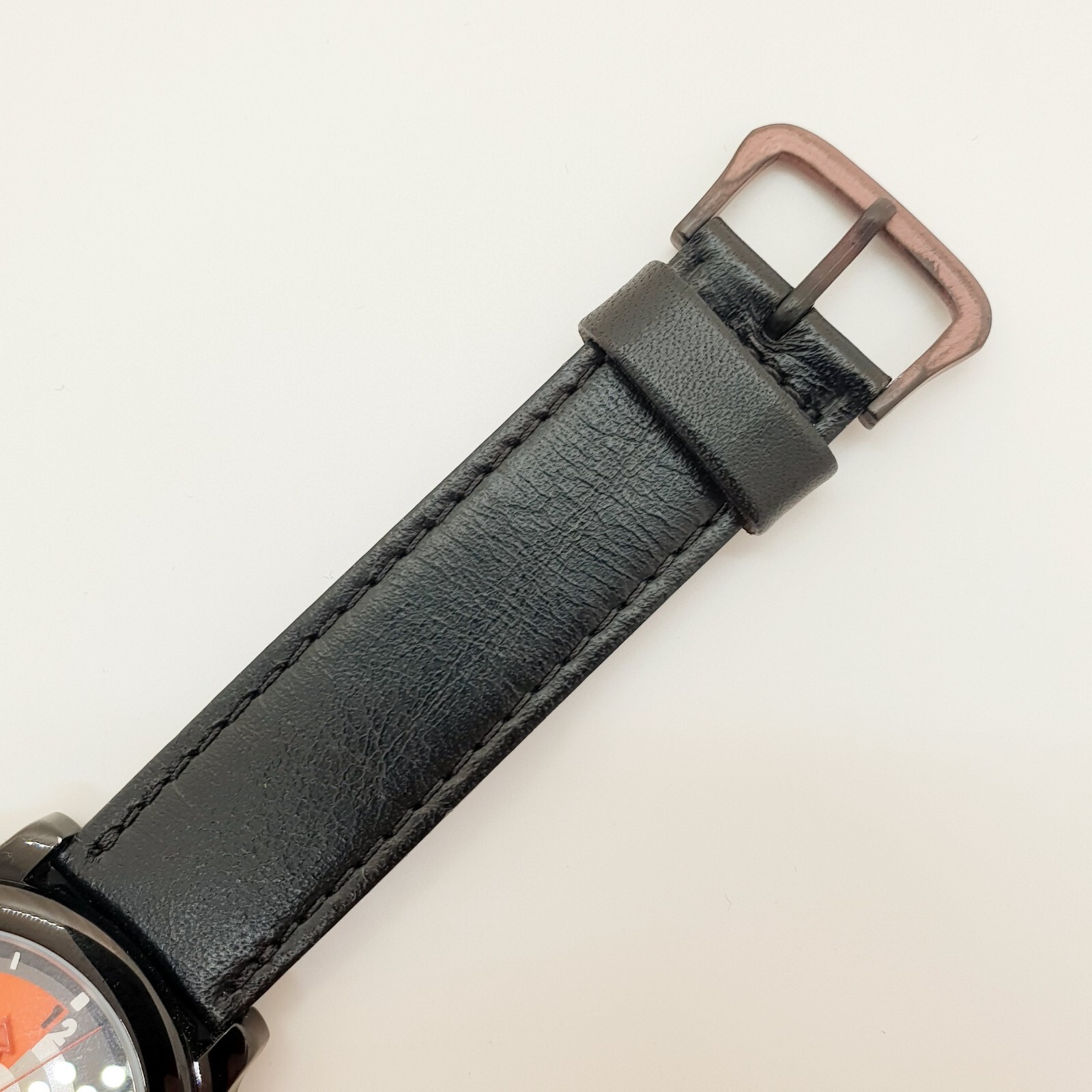 Black Red and White Adec by Citizen Japanese Quartz Watch, Unique Vintage Watch