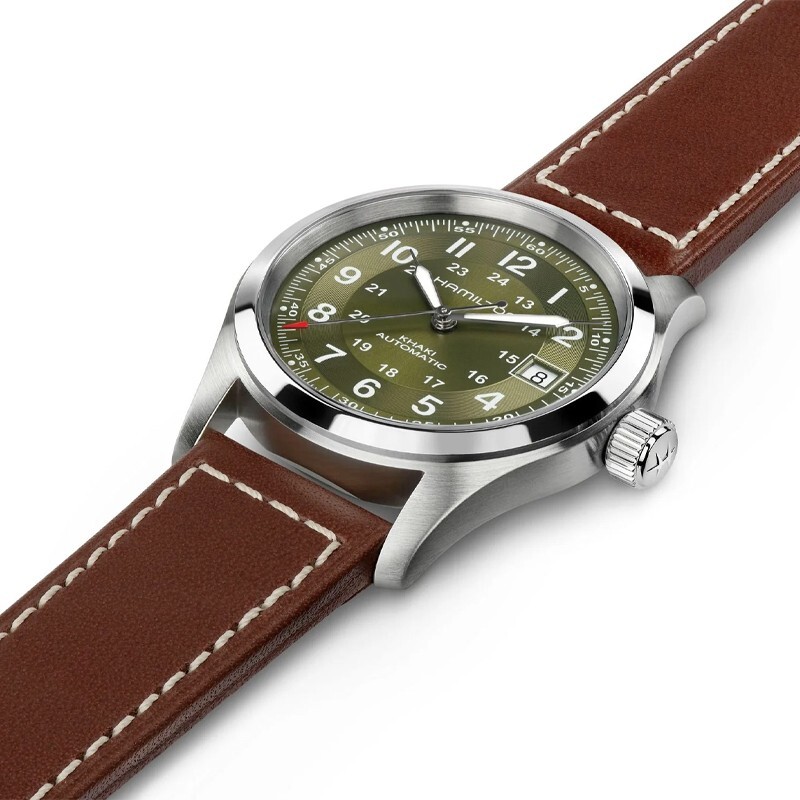 New Hamilton Khaki Field Auto 38MM Green Dial Men’s Watch H70455560