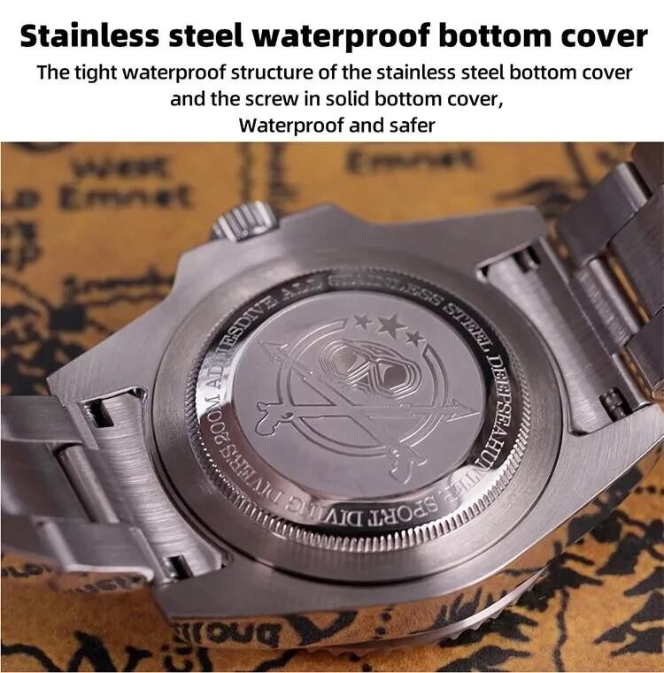 ADDIESDIVE Men Quartz Dive Watch Luxury 200M Waterproof Luminous Stainless NEW