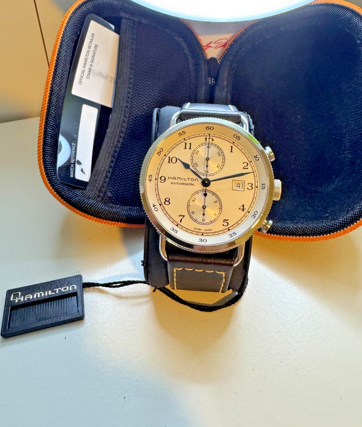 Hamilton Navy Pioneer Auto Chrono Khaki