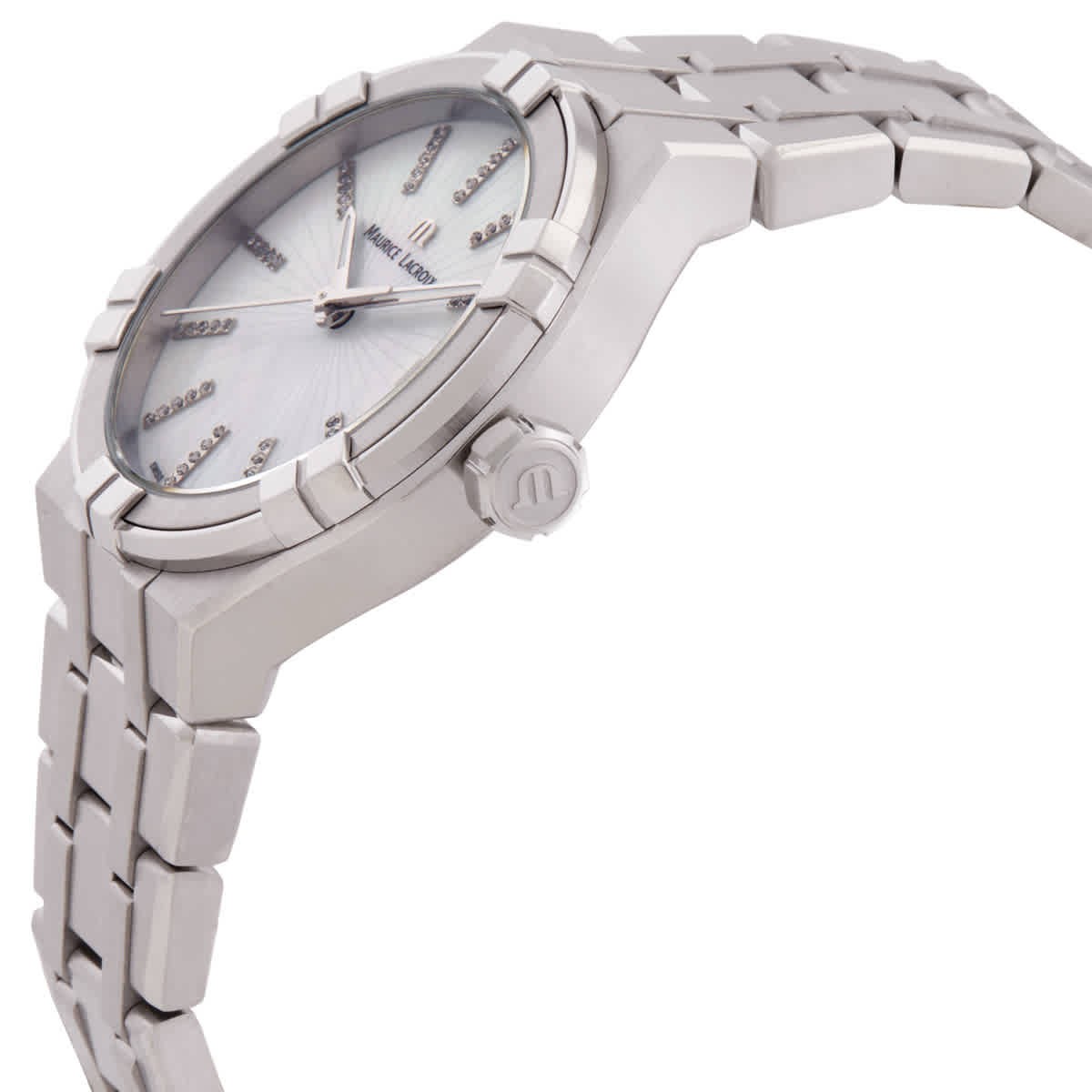 Maurice Lacroix Aikon Quartz White MOP Dial Watch AI1106-SS002-170-1