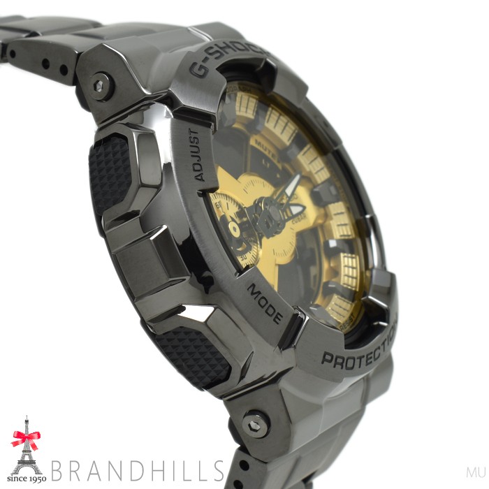 CASIO G SHOCK Analog Digital 110 Series Quartz Gold Dial GM 110BD 1A9JF