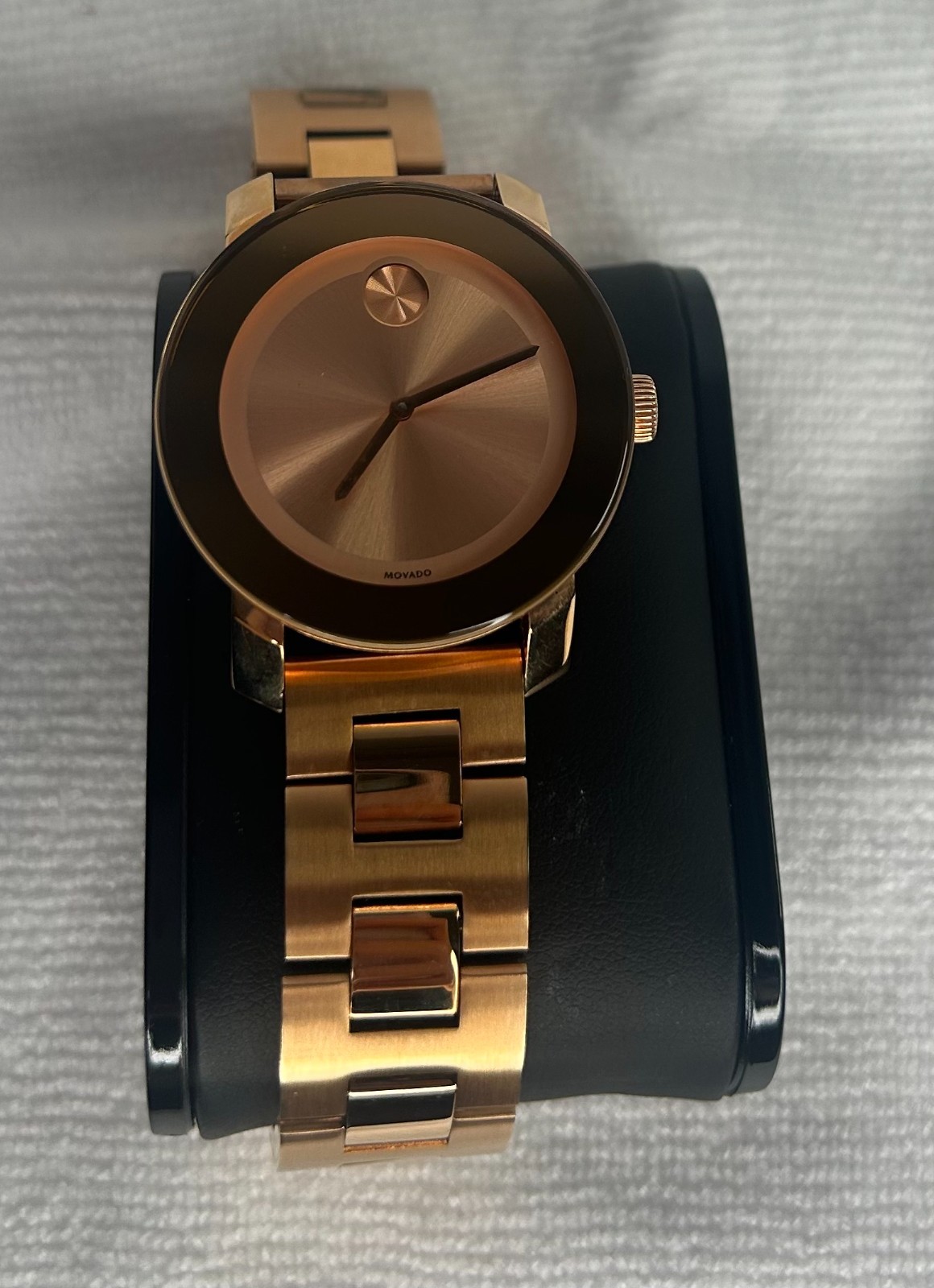 Movado Bold Rose Gold Ion-Plated Stainless Steel 36 mm Watch Box Set 3600342