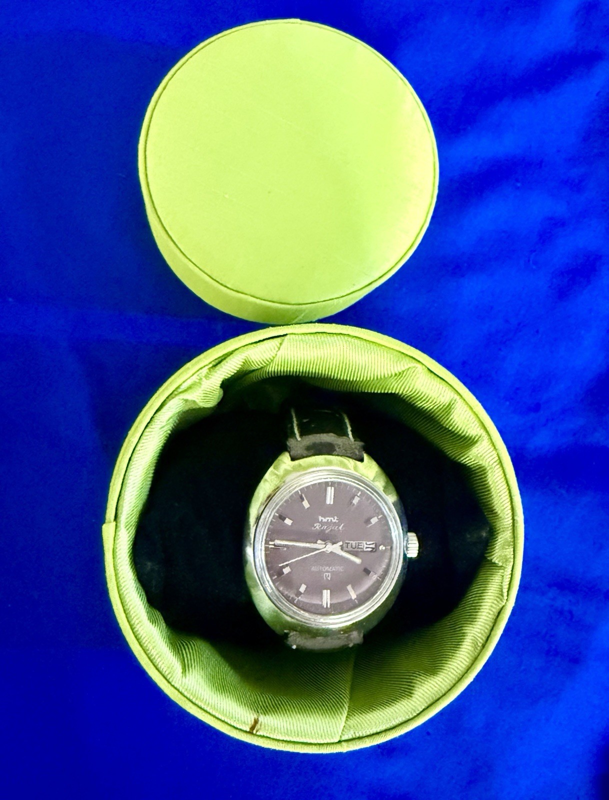 HMT RAJAT 21 JEWELS AUTOMATIC RARE DIAL 650193 INDIA MEN’S WORKING CONDITION