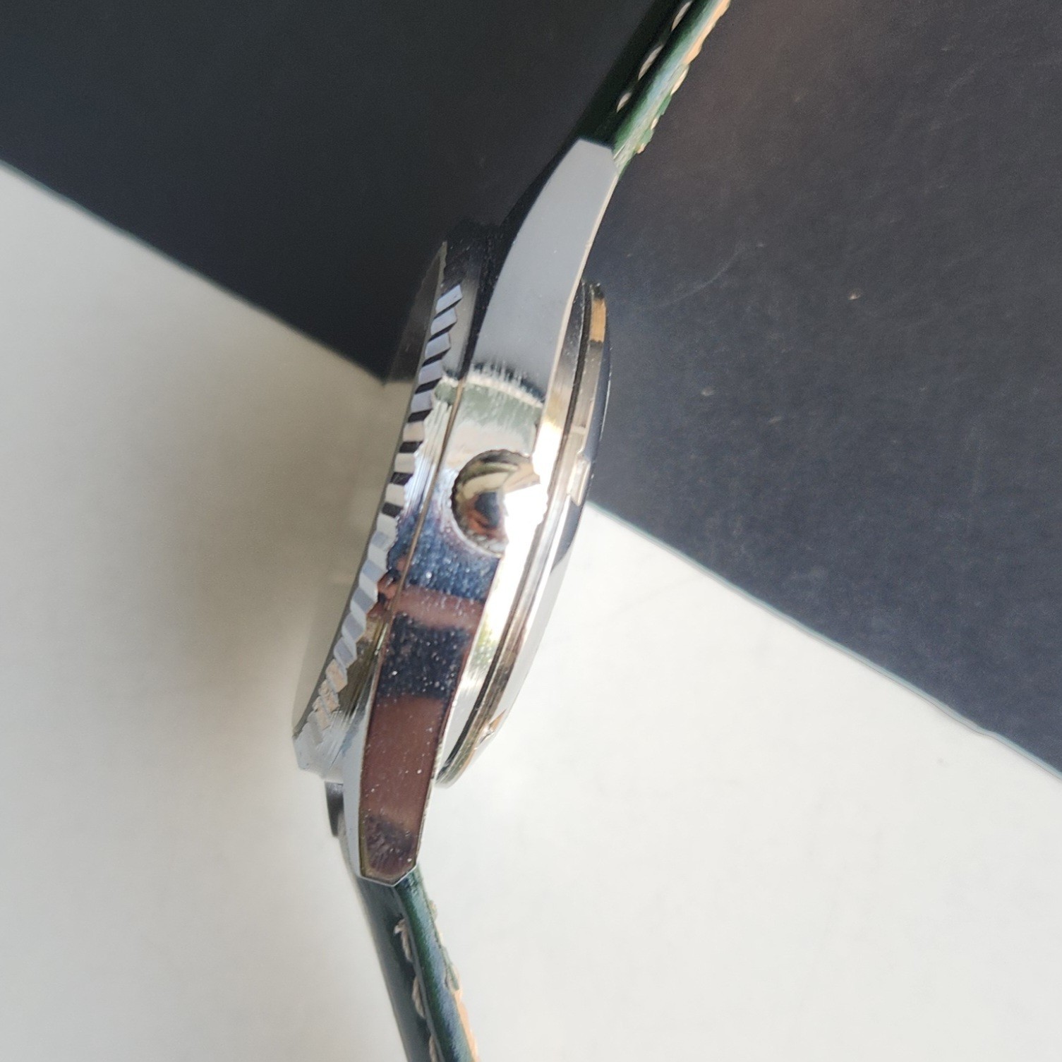 Vintage HMT Kohinoor Fluted Bezel Mechanical Hand Winding Wrist Watch A05
