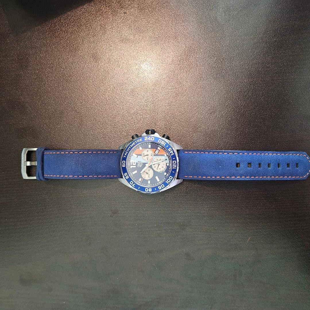 TAG Heuer Formula 1 Gulf Special Edition Chronograph Watch w/ Box & Papers