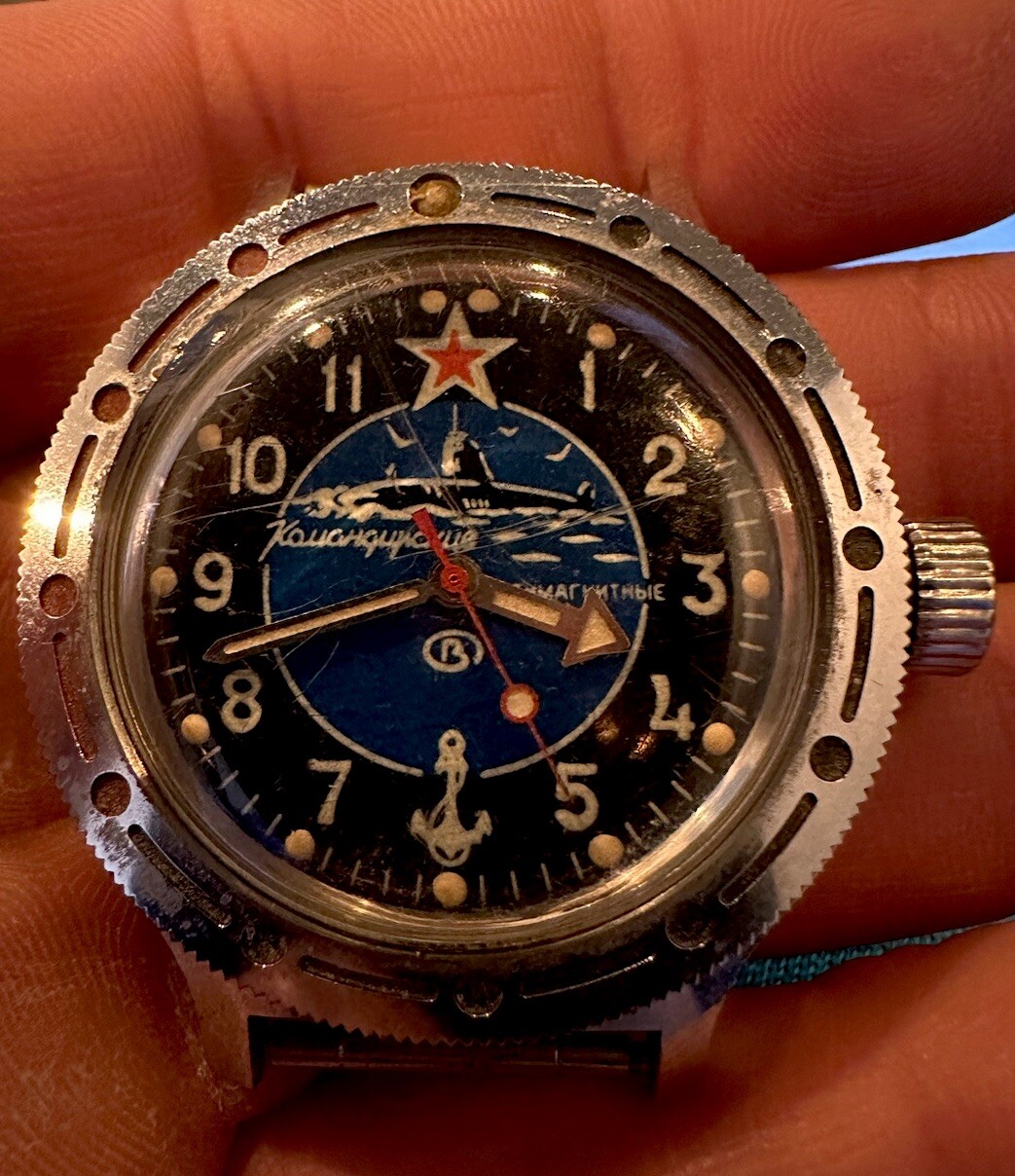 VOSTOK commander’s underwater watch Antimagnetic Mechanical Made in the USSR