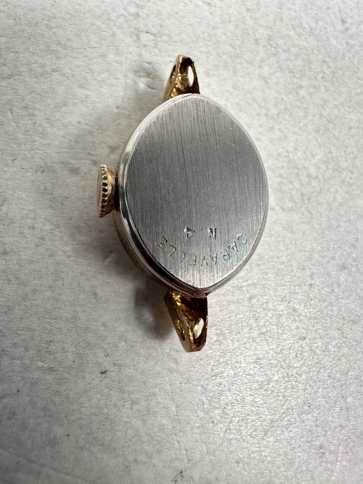 VTG Caravelle Bulova Watch Womens 14mm Oval Manual Wind 17J Gold Tone Working