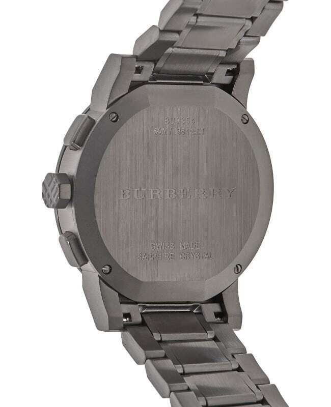 Burberry BU9354 Mens Chronograph The City Black Pvd Watch