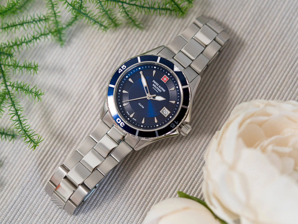 Swiss Alpine Military Swiss Made Blue Dial Women’s Watch 7740.1135