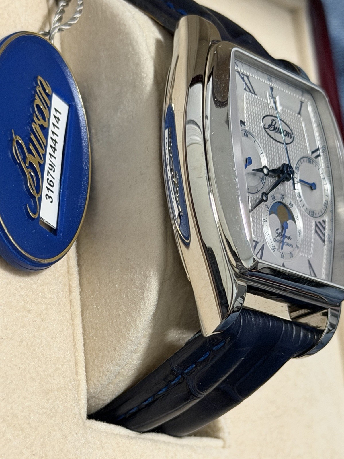 Poljot Tonneau Russian Men’s Chronograph 31679 Moon Phase