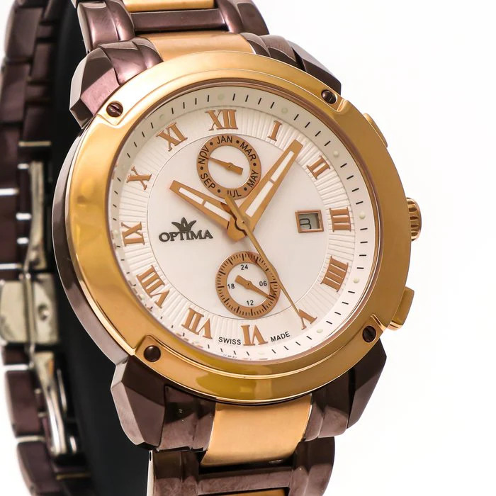 Optima – Swiss Dual Time – OSC241-CR-7 Quartz 43mm OSC241 30 m (3 ATM / 100