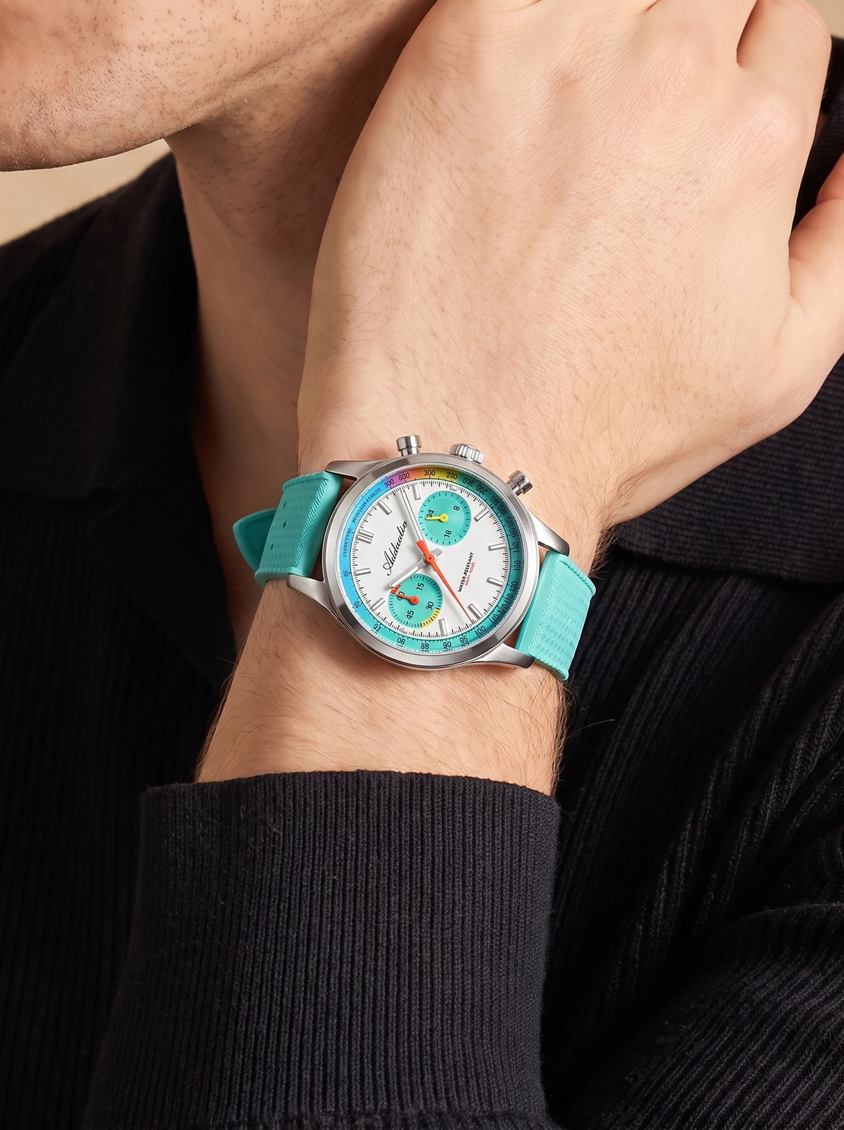 AddiesDive AD2549 38mm Quartz Chronograph Watch