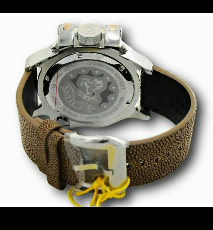 Invicta Crossbar Mens 52mm. Stingray Band. RARE