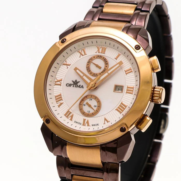 Optima – Swiss Dual Time – OSC241-CR-7 Quartz 43mm OSC241 30 m (3 ATM / 100