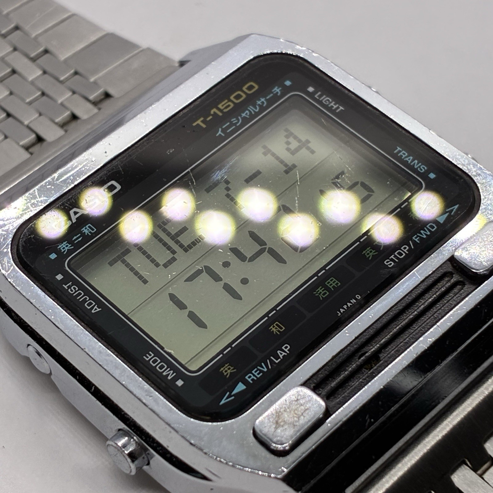 Vintage Casio T-1500 Dict Watch Module 117 Dictionary 1980s Rare Japan #2466
