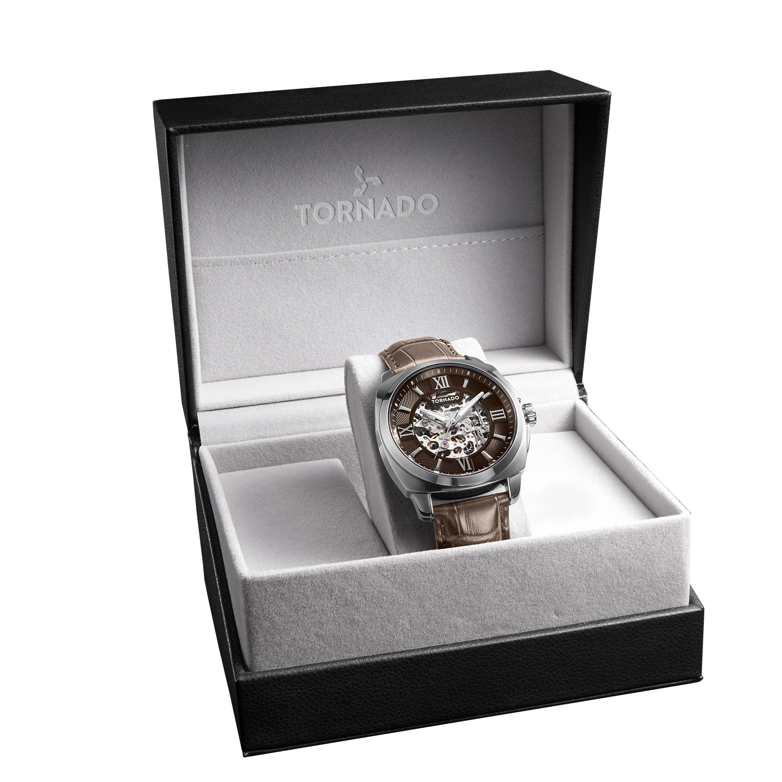 Tornado Autonova Men’s Automatic Watch | Brown Dial, 42mm, 100 m (10 ATM)