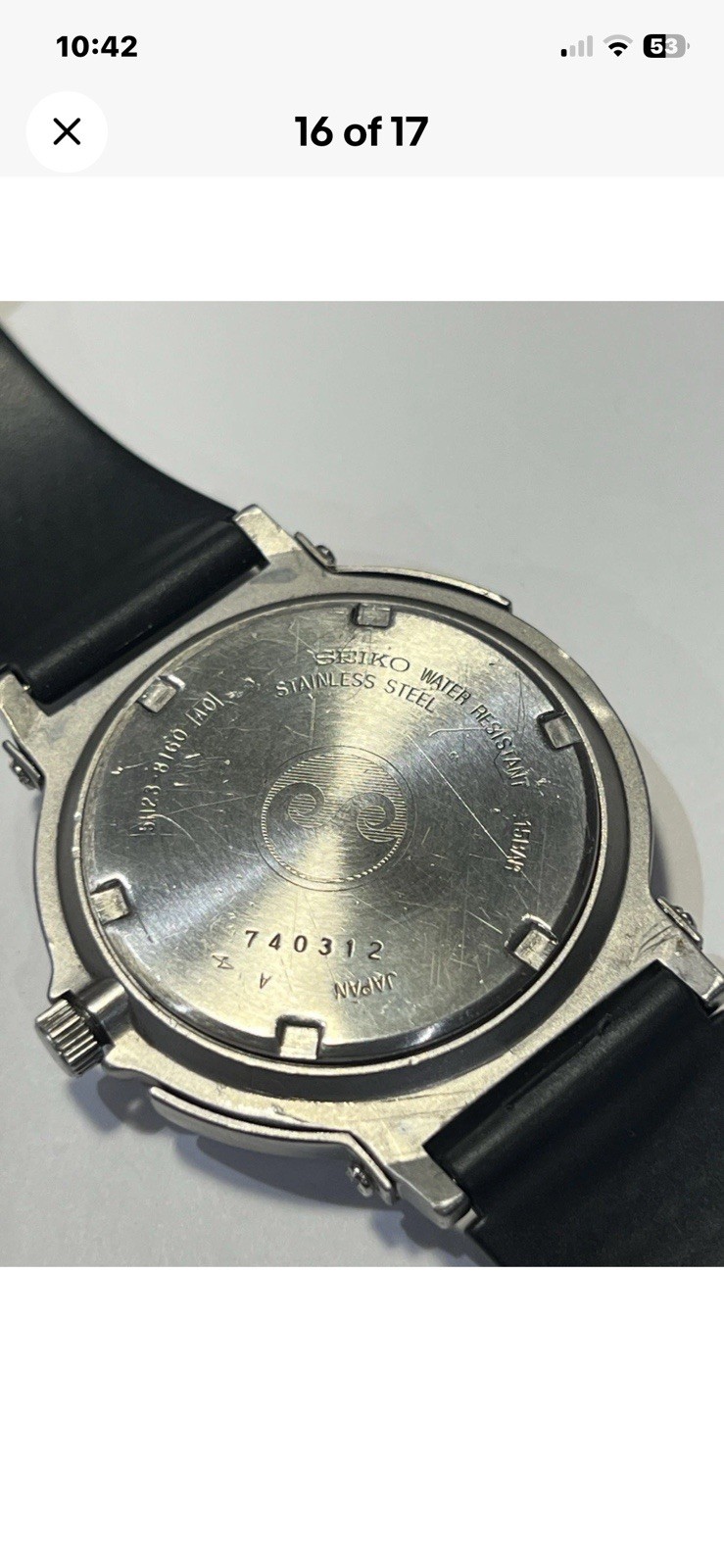 Rare Vintage Shrouded Seiko 5H23-8160 — Mini “Tuna Can” (April 1987)