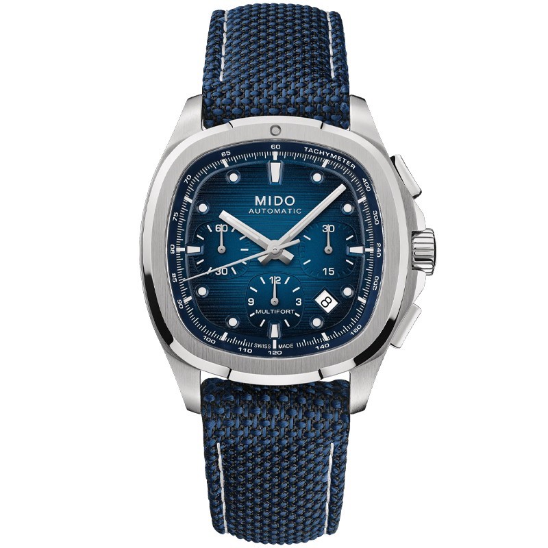 Mido Multifort TV Chronograph 42mm Blue Dial Men’s Watch M0495271104100
