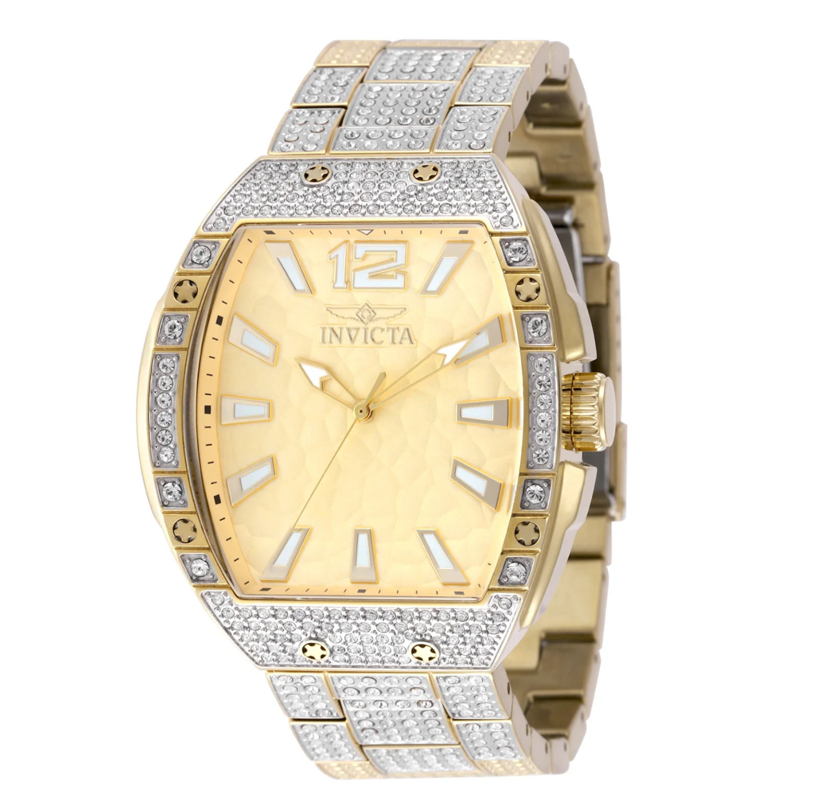 Invicta Celestial Luxury Men’s 47mm 336 Crystals Gold Quartz Watch 50200