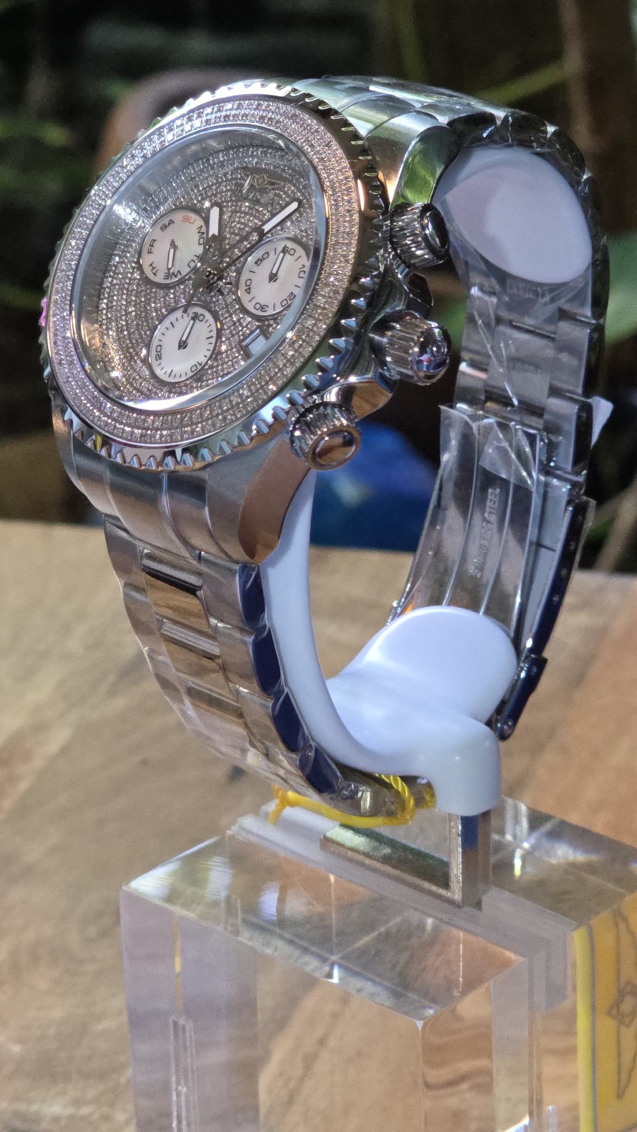 INVICTA SWISS MADE DIAMOND 2 CTW GRAND DIVER PRO 300M STAINLESS STEEL WATCH SALE