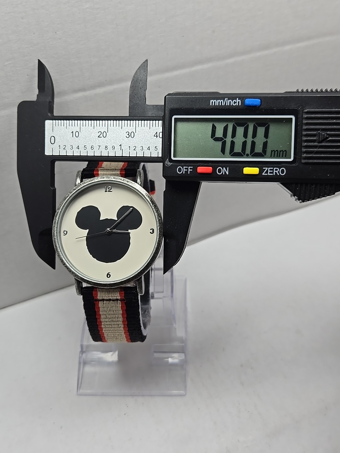 Rare Disney Mickey Mouse Ears Wrist Watch By Junk Food 0318 New Battery