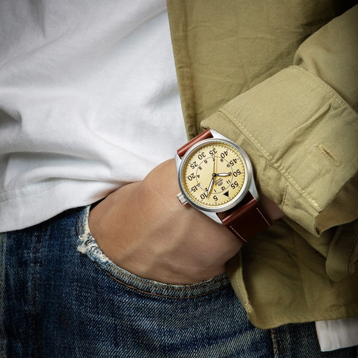 Orient Flight Sport Automatic Khaki Dial Brown Leather Watch – RA-AC0H04Y