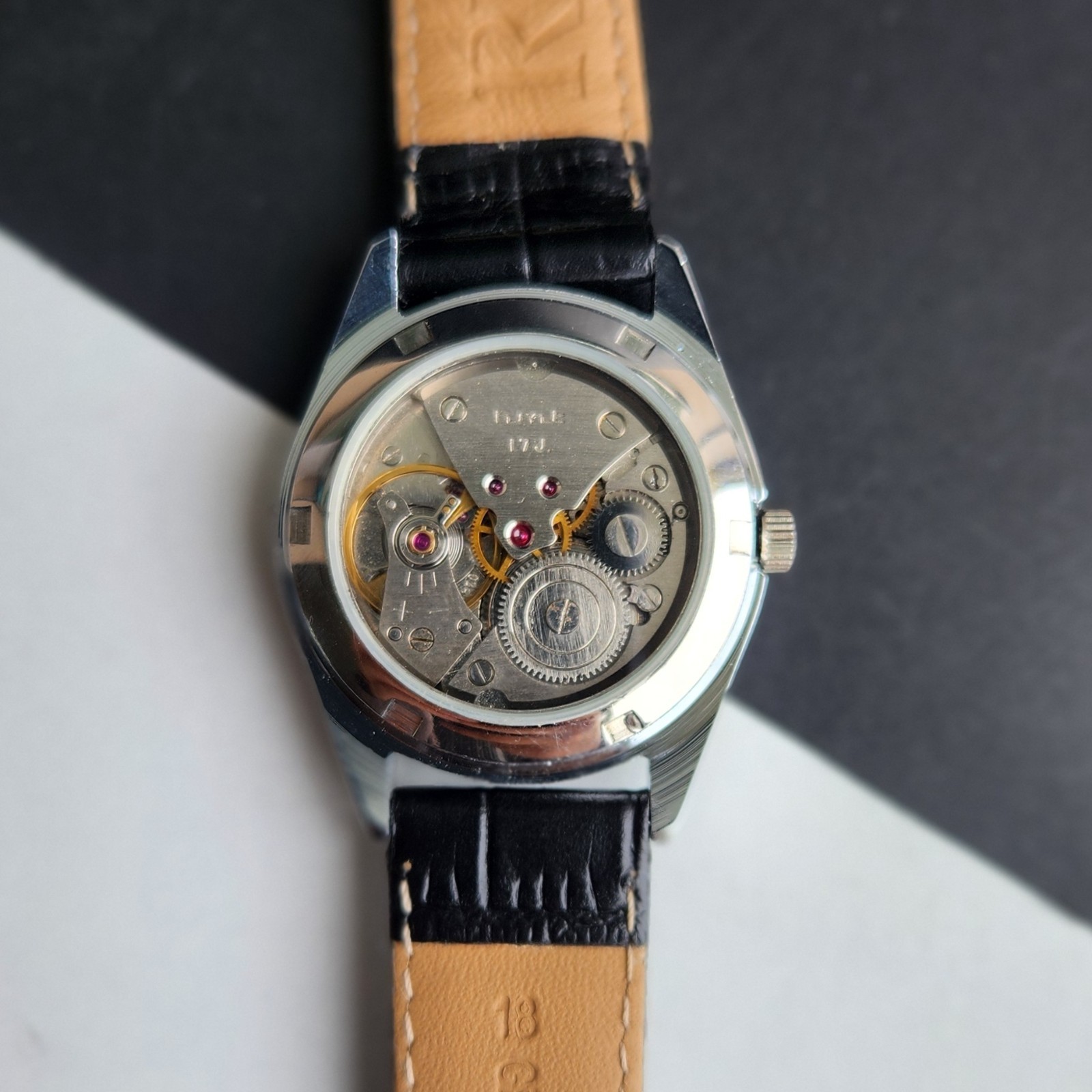 Vintage HMT Kohinoor Fluted Bezel Mechanical Hand Winding Wrist Watch A15