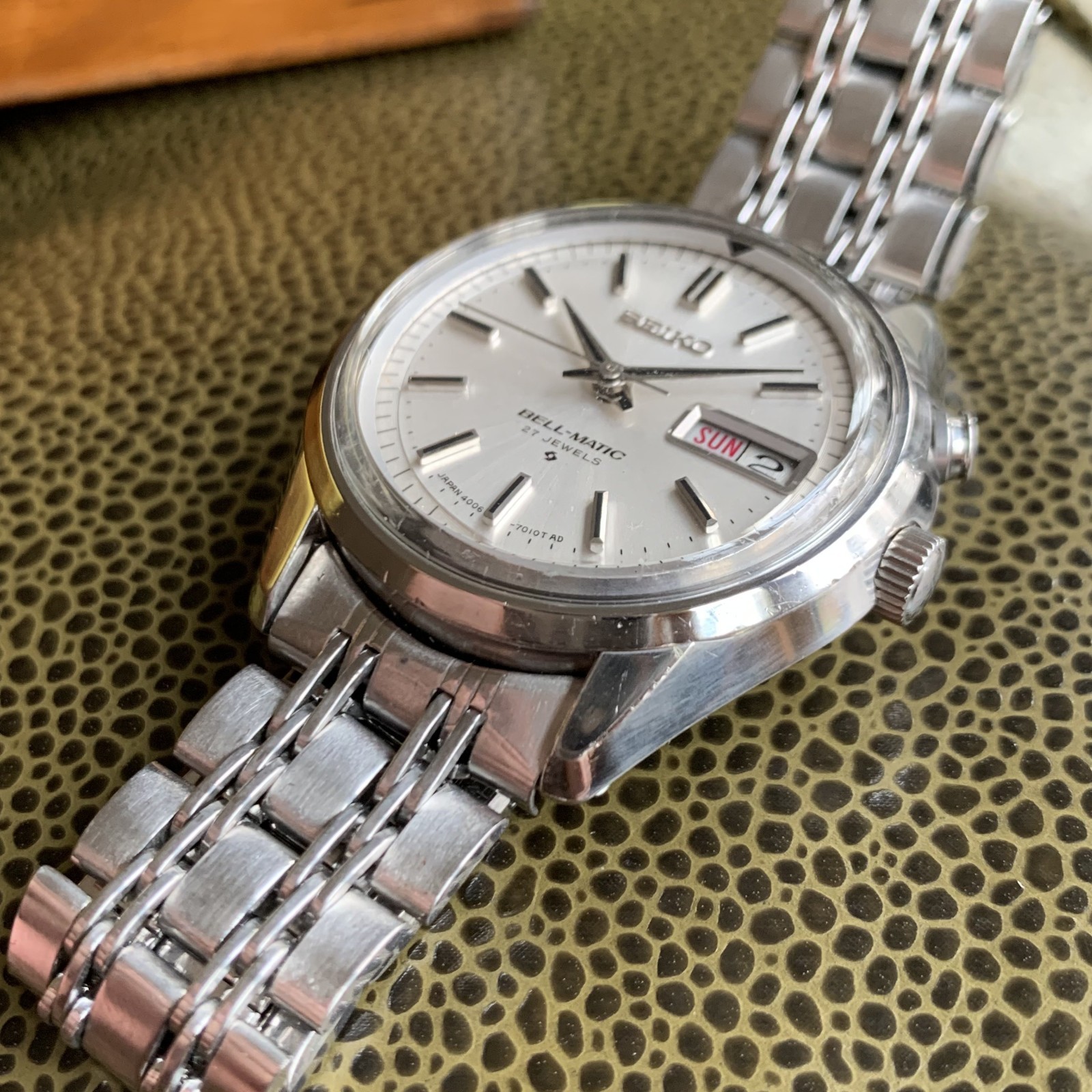 1970 Seiko Bell-Matic 4006-7011 27 Jewels JDM Automatic Steel Wristwatch