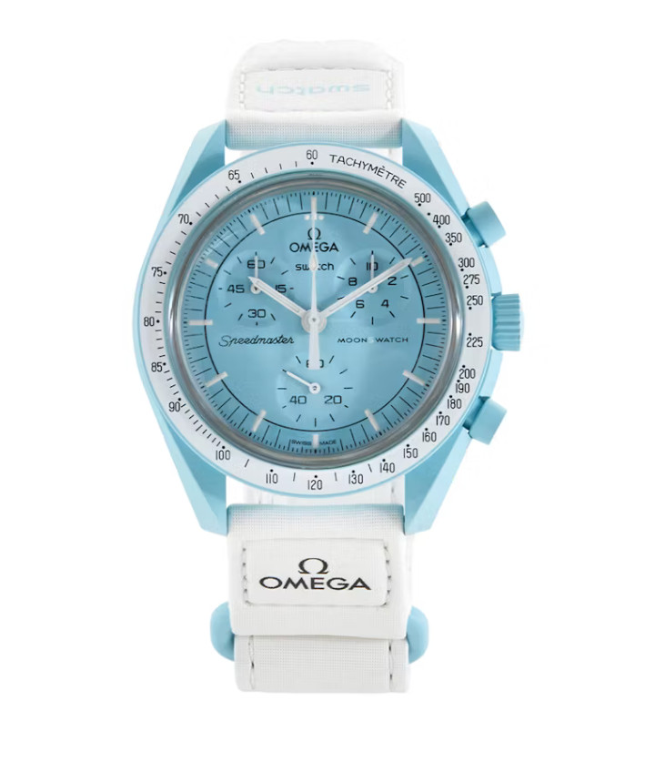Swatch x Omega Bioceramic Moonswatch Mission To Uranus SO33L100 Blue Men Watch
