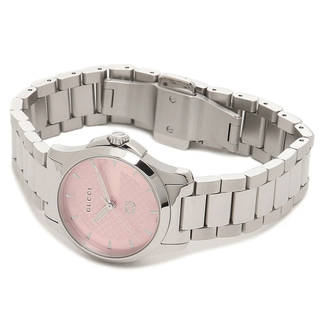 Gucci G-Timeless Women’s Pink Dial Swiss Watch – YA1265047 ($1250 MSRP)