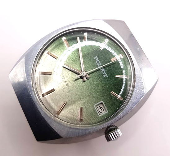 VINTAGE SOVIET RUSSIA USSR WRIST MENS WATCH POLJOT MECHANICS RARE WORKING