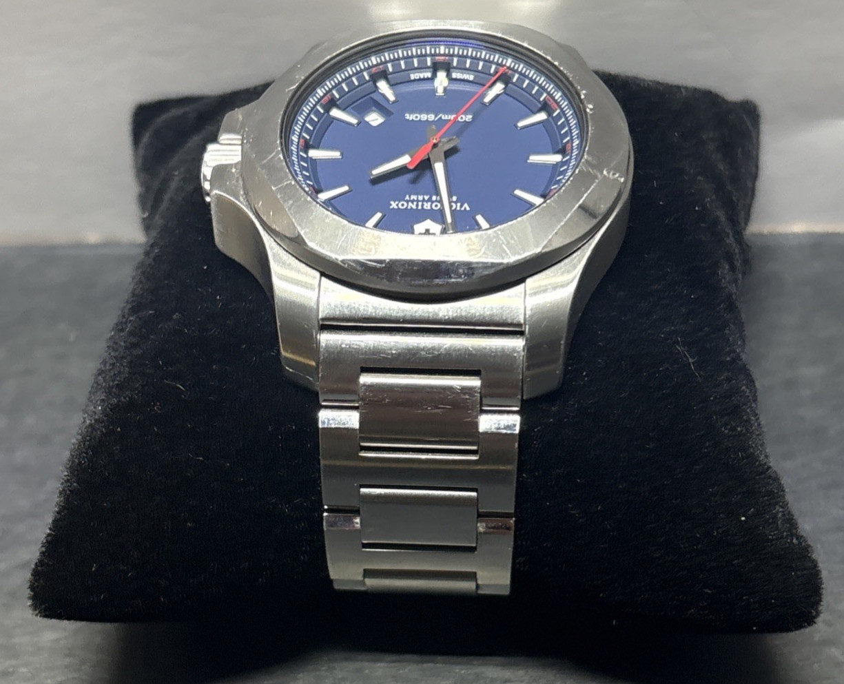 Victorinox 43mm Swiss Army I.N.O.X. Blue Dial Men’s Watch 200m/660ft 241724