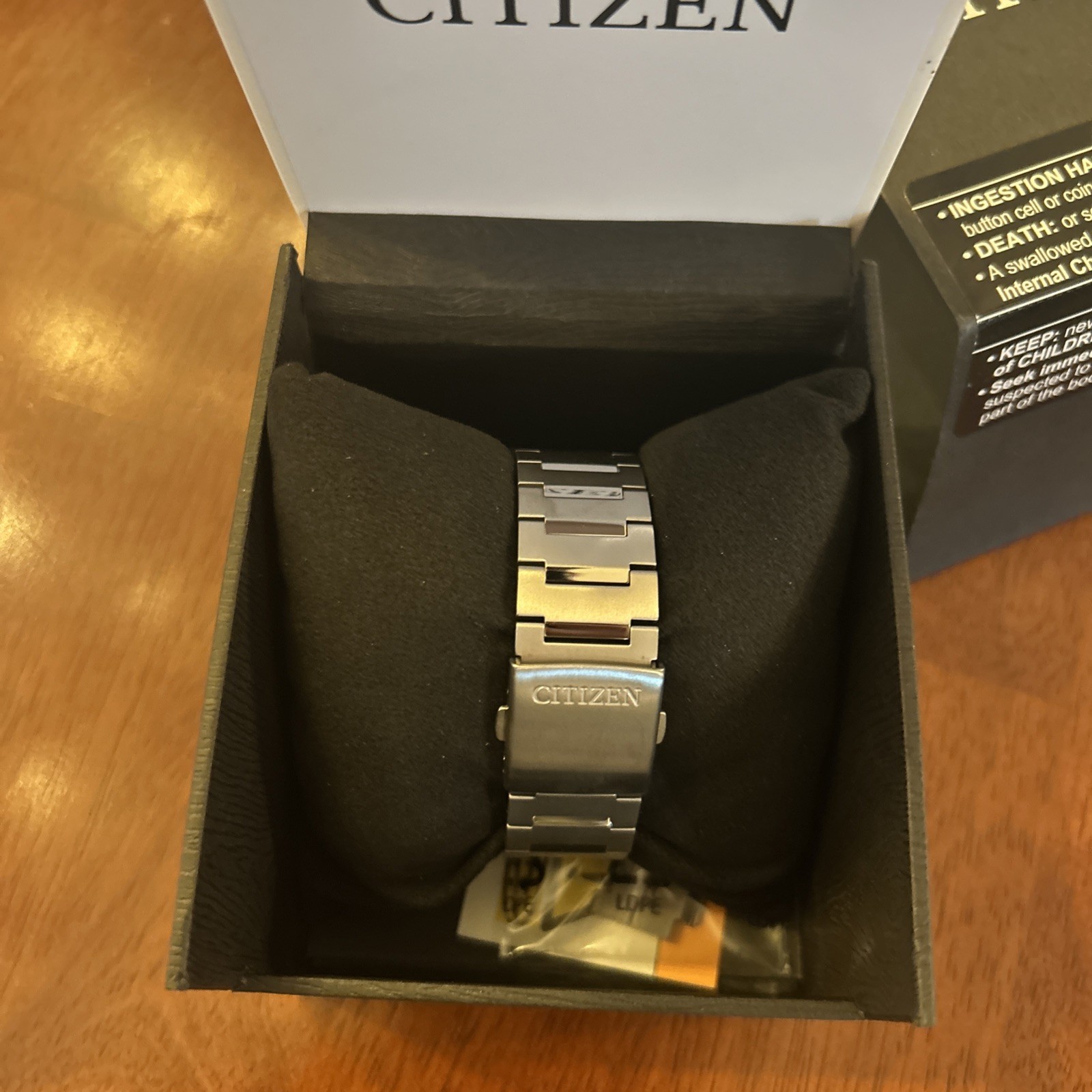 CITIZEN Zenshin CA4610-85M Eco-Drive Light Blue Dial Chronograph Titanium Watch