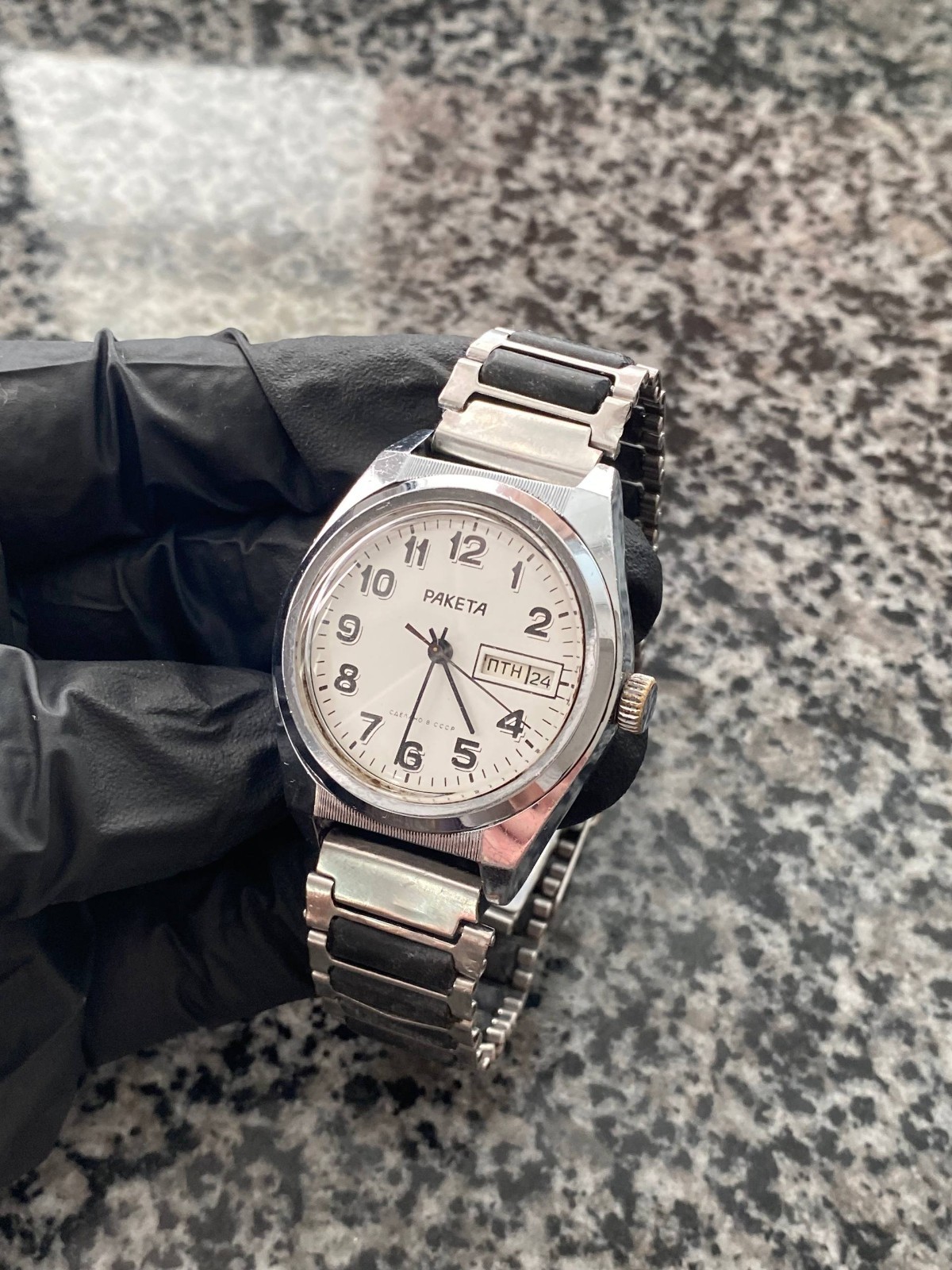 Vintage Raketa Classic watch Soviet USSR Mechanical Wristwach “Rolex”Rare 2628.H