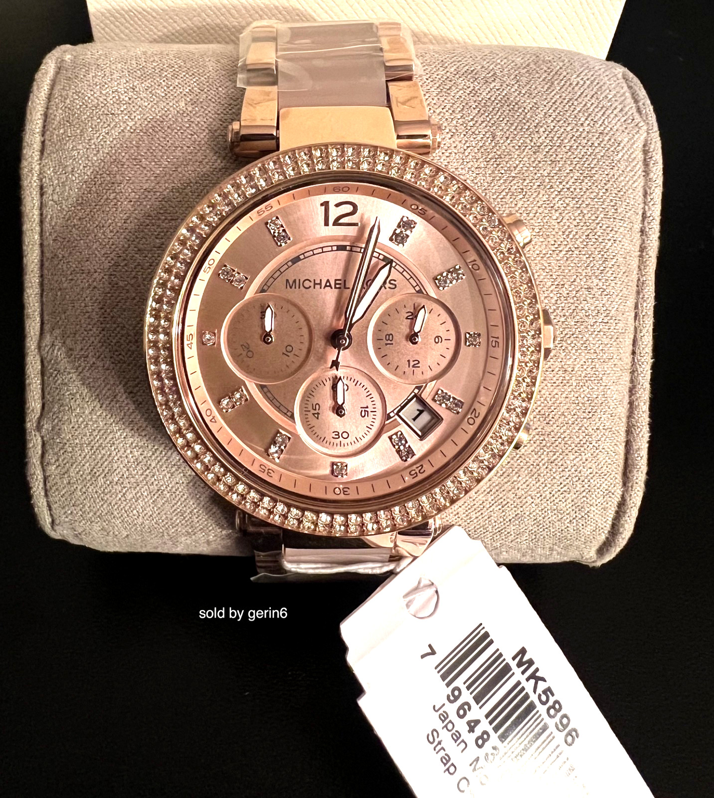 Michael Kors Parker Rose Gold & Blush Watch 39mm, Water Resistant, MK5896, NIB