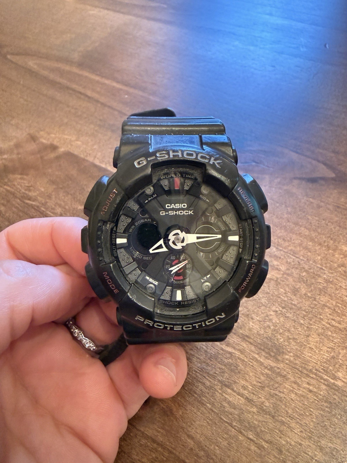 Men’s Casio Black G-Shock Analog Digital Anti-Magnectic (Model # GA-120-1ADR)