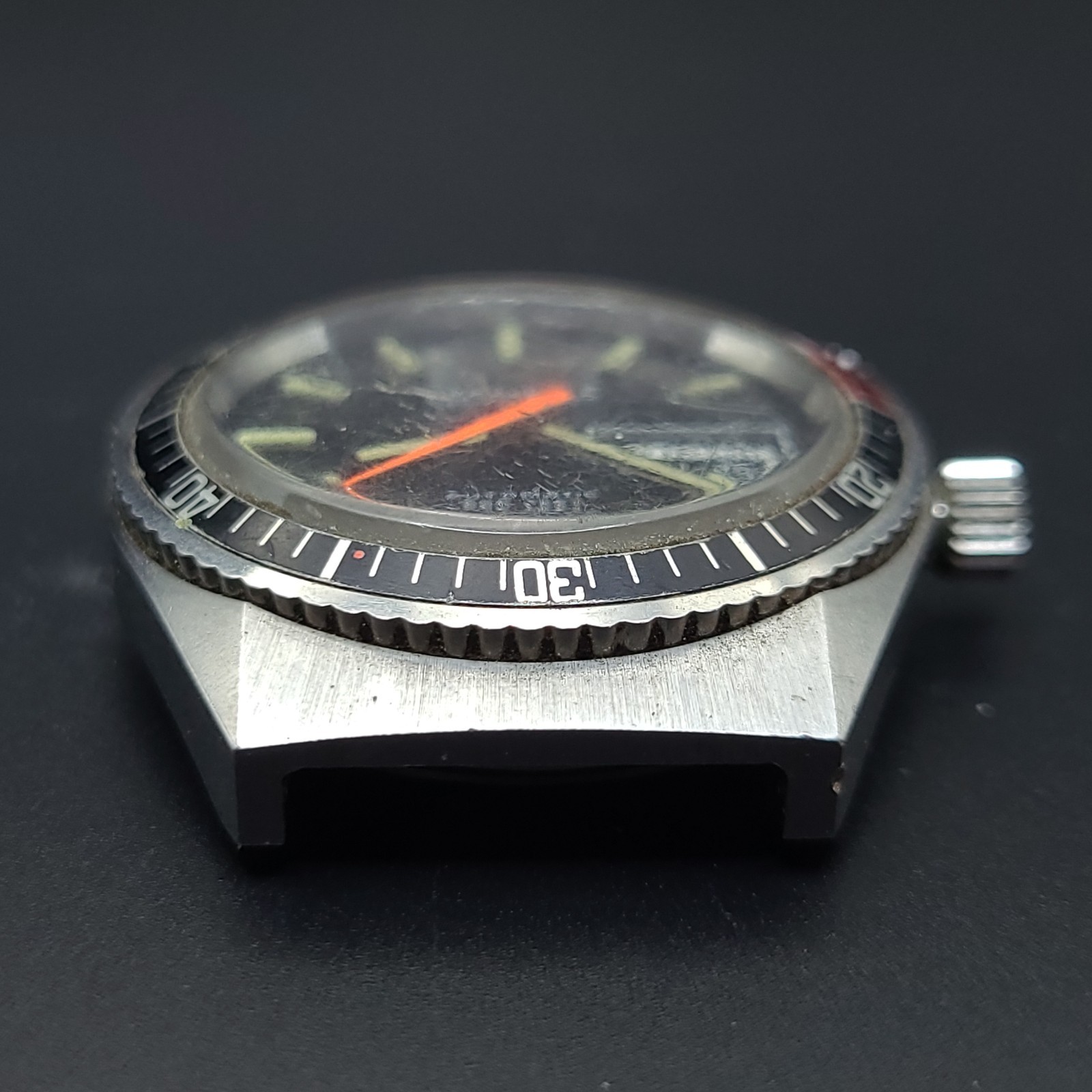Vintage 1978 Caravelle Set-O-Matic Devil Diver 666ft Automatic Watch Part Repair