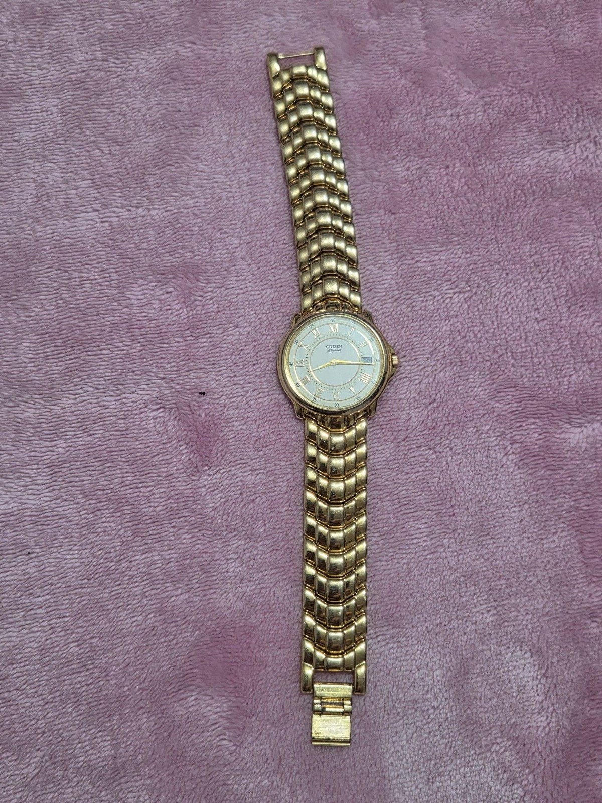Citizen Elegance Quartz Women’s Gold-Tone Bracelet Watch with Roman Numeral Dial