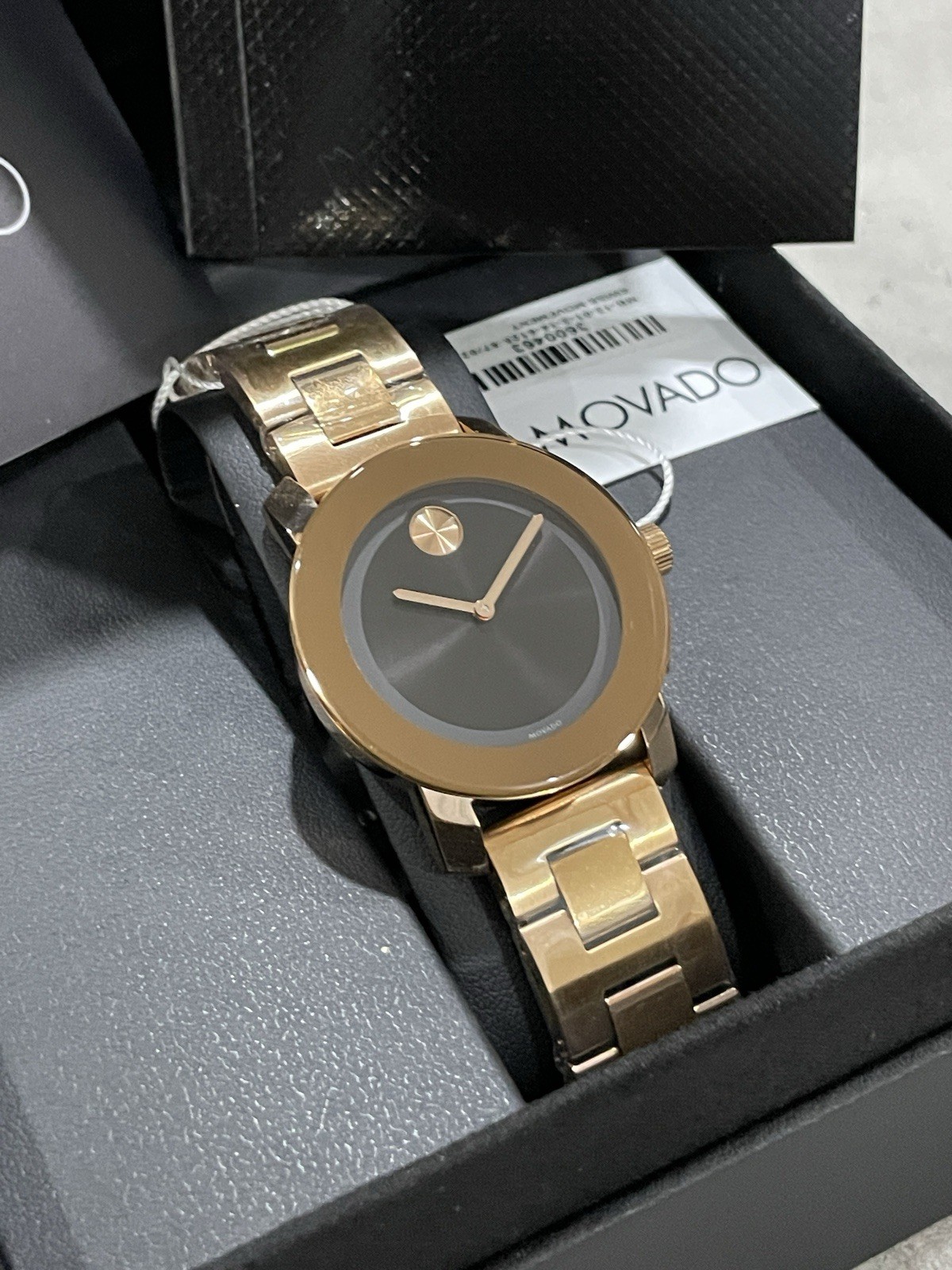 Movado Bold Unisex Rose Gold PVD 3600463