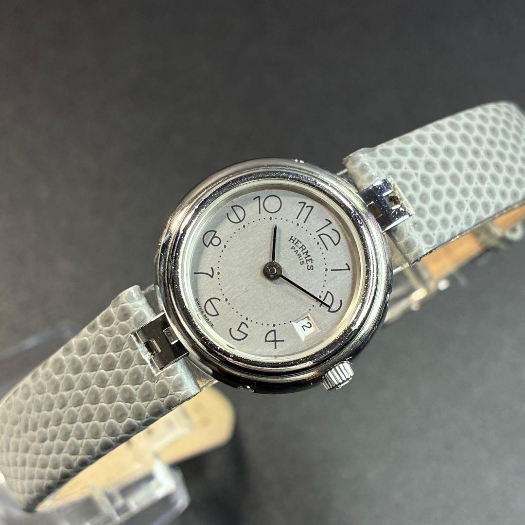 Hermes Profile Women’s Silver Quartz Wristwatch Japan Used 073717